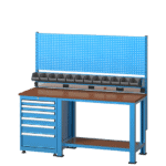 1700-работни маси с рафт и чекмеджета