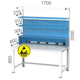 работна маса с ESD плот