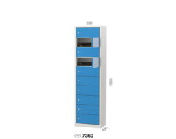 7360 - метални шкафчета за учебници и тетрадки - 10 отделения