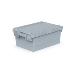 конична пластмасова каса с прикачен капак