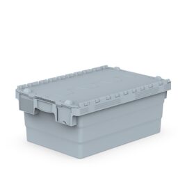 конична пластмасова каса с прикачен капак