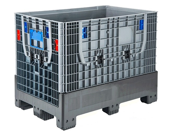 сгъваем контейнер със сглобеи страни