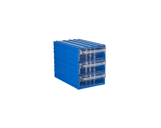 пластмасова кутия с 3 чекмеджета 401-9D