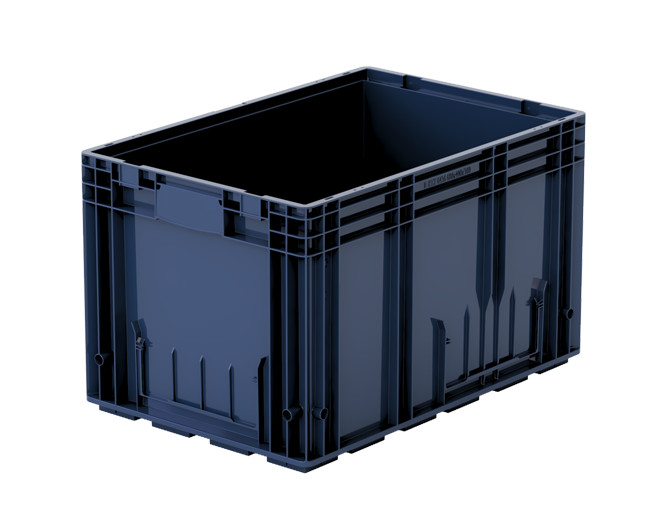 RL-KLT-6236 пластмасова KLT кутия с плоско дъно - 400x600x360 mm.