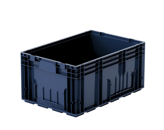 RL-KLT-6280 пластмасова KLT кутия с плоско дъно - 400x600x280 mm.