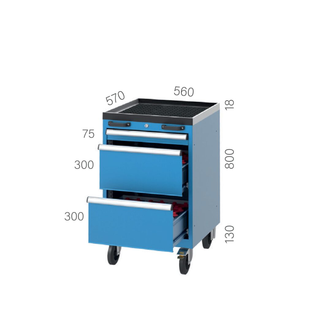 затворен шкаф за инструемнти