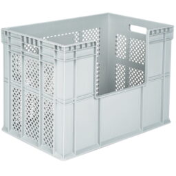 AX-4202-AVU - пластмасова каса с отвор на дългата страна - 600x400x425 mm.