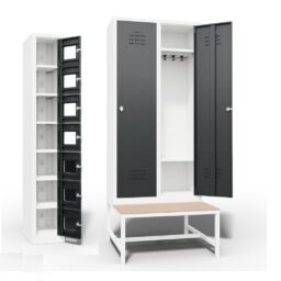 Метални гардероби, съблекални, шкафчета за лични вещи